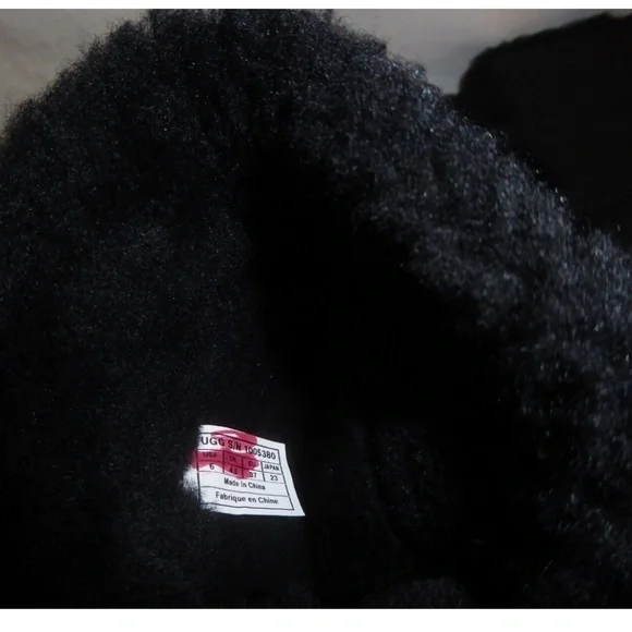 🎈FINAL SALE UGG Becket Black Distressed Leather Boots NEW * - Picture 15 of 16